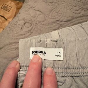 Sonoma Women's Gray Chino Shorts